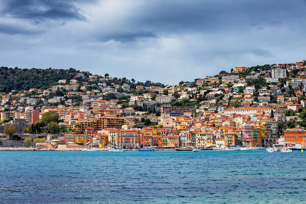 Villefranche Sur Mer Town On French Riviera Picture Board by Artur Bogacki