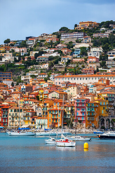 Villefranche Sur Mer Town On French Riviera Picture Board by Artur Bogacki