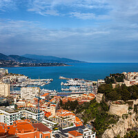 Buy canvas prints of Monaco Principality at Mediterranean Sea by Artur Bogacki