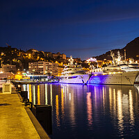 Buy canvas prints of Port of Monaco by Night by Artur Bogacki