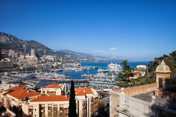 Monaco Principality Cityscape Picture Board by Artur Bogacki