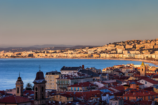 Nice City at Sunrise in France Picture Board by Artur Bogacki
