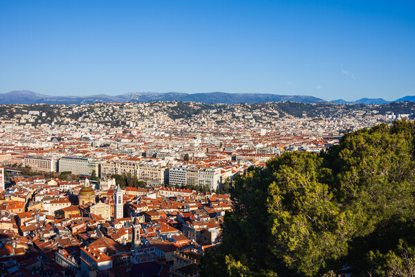 City of Nice Cityscape Picture Board by Artur Bogacki