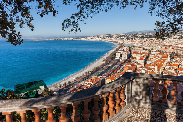 View Over Nice City In France Picture Board by Artur Bogacki