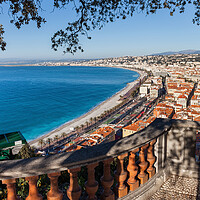 Buy canvas prints of View Over Nice City In France by Artur Bogacki