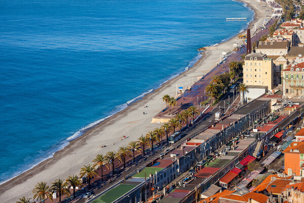Beach Sea and Promenade in Nice Picture Board by Artur Bogacki