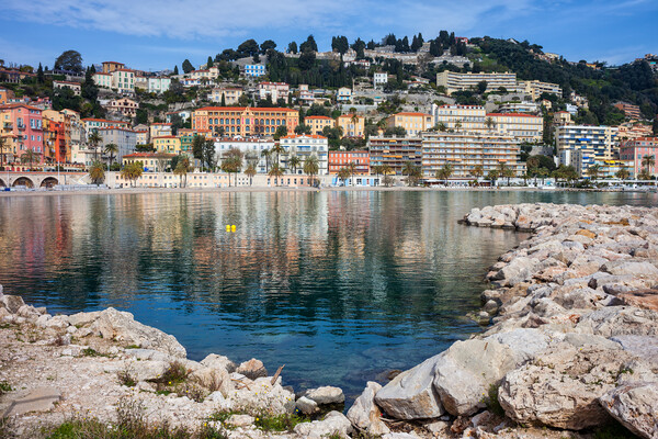 Sea Bay in Menton Town on French Riviera Picture Board by Artur Bogacki