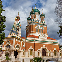 Buy canvas prints of St Nicholas Orthodox Cathedral in Nice by Artur Bogacki