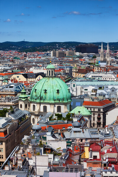Vienna City Cityscape In Austria Picture Board by Artur Bogacki
