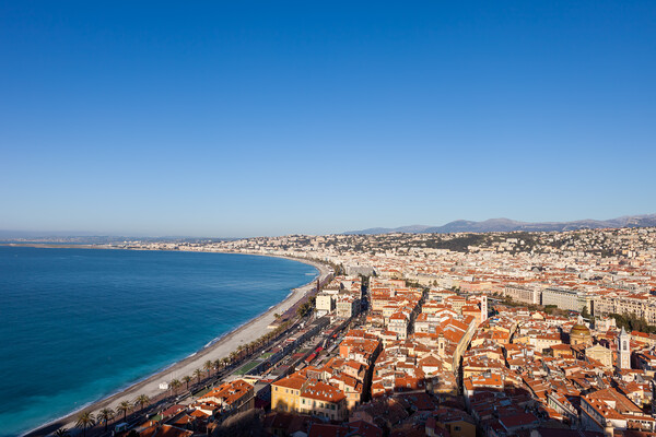 Nice City Cityscape In France From Above Picture Board by Artur Bogacki