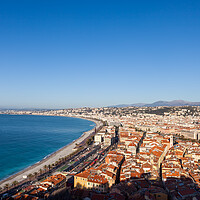 Buy canvas prints of Nice City Cityscape In France From Above by Artur Bogacki