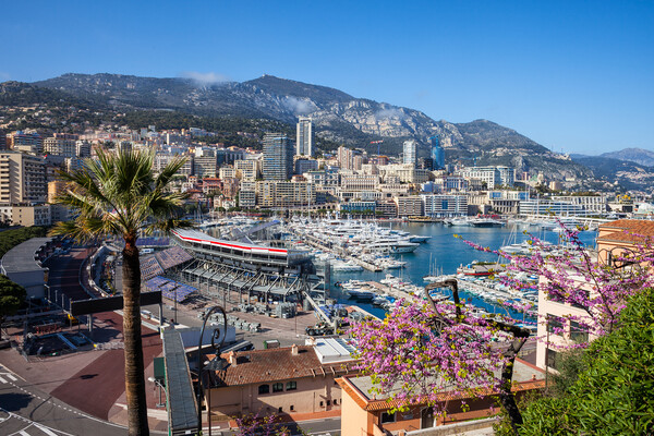 Monaco Principality in Spring Picture Board by Artur Bogacki