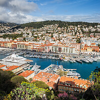 Buy canvas prints of Port and City of Nice in France by Artur Bogacki
