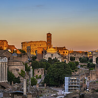 Buy canvas prints of Sunset in Ancient City of Rome by Artur Bogacki