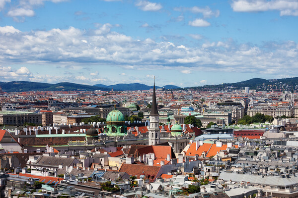 Vienna City Cityscape in Austria Picture Board by Artur Bogacki