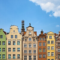 Buy canvas prints of Historic Houses in Old Town of Gdansk by Artur Bogacki