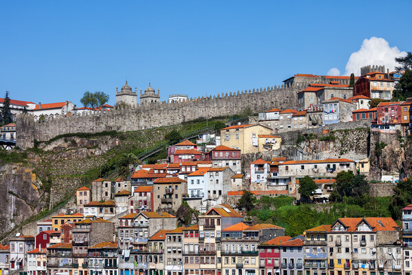 Old Hillside Houses of Porto in Portugal Picture Board by Artur Bogacki