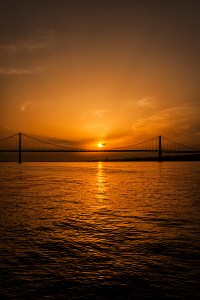 25th of April Bridge on Tagus in Lisbon Picture Board by Artur Bogacki