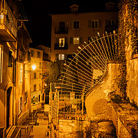 Buy canvas prints of Old Town Of Nice by Night In France by Artur Bogacki