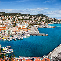 Buy canvas prints of View Above Port of Nice on French Riviera by Artur Bogacki