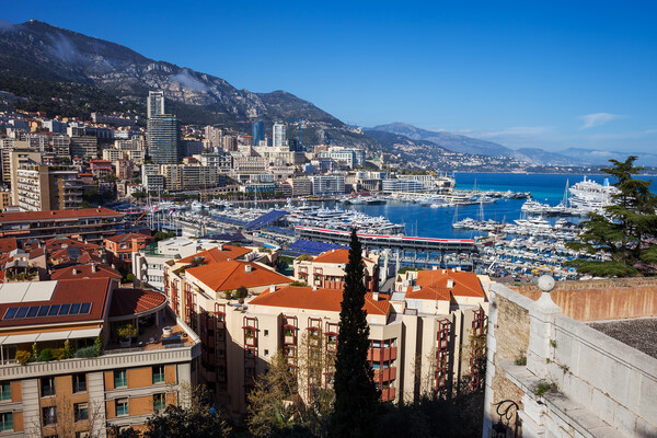 Principality of Monaco Cityscape Picture Board by Artur Bogacki
