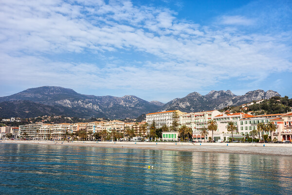 Menton Resort Town on French Riviera Picture Board by Artur Bogacki
