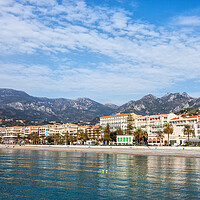 Buy canvas prints of Menton Resort Town on French Riviera by Artur Bogacki