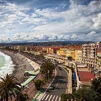Buy canvas prints of City Skyline of Nice in France by Artur Bogacki