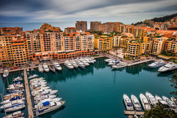Port de Fontvieille in Monaco Picture Board by Artur Bogacki