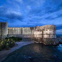 Buy canvas prints of Walls of Dubrovnik at Dusk by Artur Bogacki