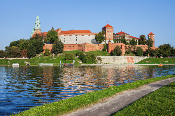 Wawel Castle at Vistula River in Krakow Picture Board by Artur Bogacki