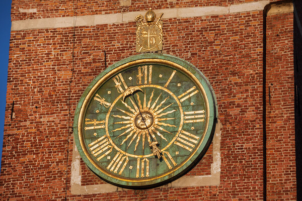 Clock at Wawel Cathedral Bell Tower Picture Board by Artur Bogacki