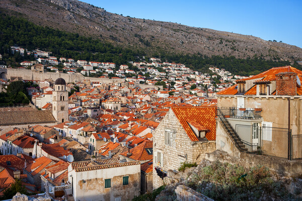 Houses of Dubrovnik Picture Board by Artur Bogacki