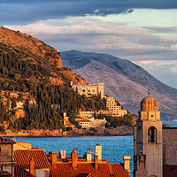 Buy canvas prints of Dubrovnik Coastline at Sunset in Croatia by Artur Bogacki