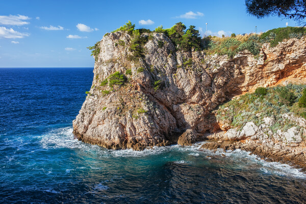 Adriatic Sea Coastline in Croatia Picture Board by Artur Bogacki