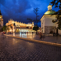 Buy canvas prints of Old Town in City of Krakow by Night by Artur Bogacki