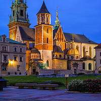Buy canvas prints of Wawel Cathedral at Night in Krakow by Artur Bogacki