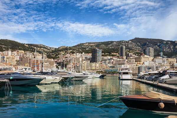 Monaco Monte Carlo Harbor View Picture Board by Artur Bogacki