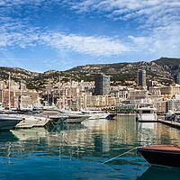 Buy canvas prints of Monaco Monte Carlo Harbor View by Artur Bogacki