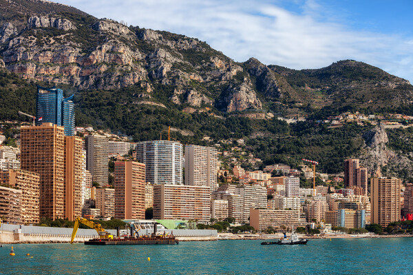 Monaco Cityscape Picture Board by Artur Bogacki