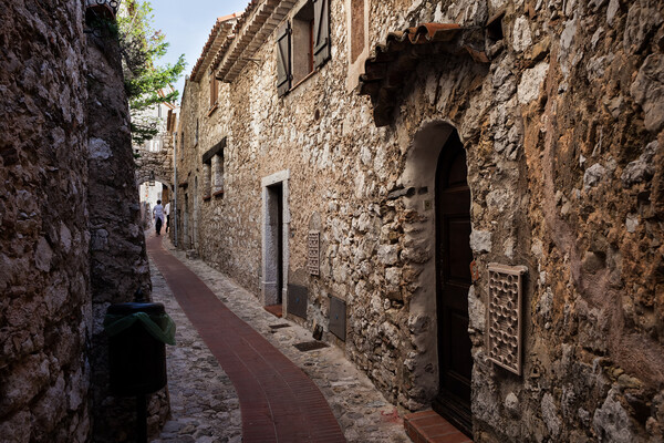 Narrow Alley in Eze Village in France Picture Board by Artur Bogacki