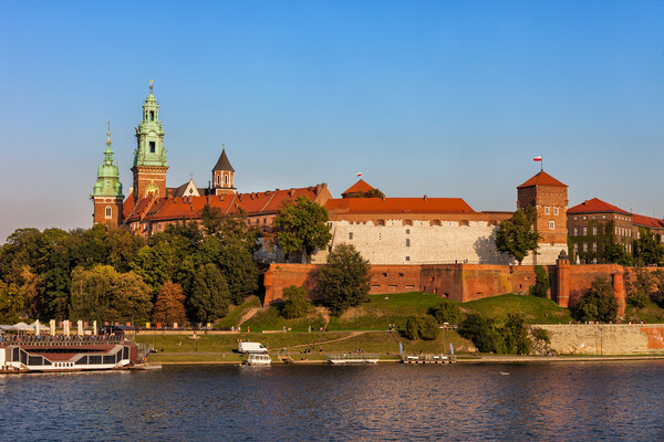 Wawel Castle at Vistula River in Cracow Picture Board by Artur Bogacki