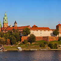 Buy canvas prints of Wawel Castle at Vistula River in Cracow by Artur Bogacki
