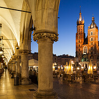 Buy canvas prints of Old Town in Krakow at Night by Artur Bogacki