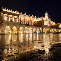 Buy canvas prints of Cloth Hall Illuminated At Night In Krakow by Artur Bogacki