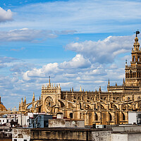Buy canvas prints of Seville Cathedral in Spain by Artur Bogacki