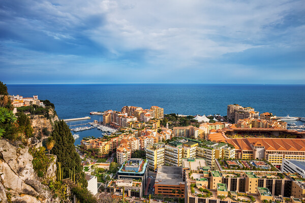 Monaco Principality Cityscape Picture Board by Artur Bogacki