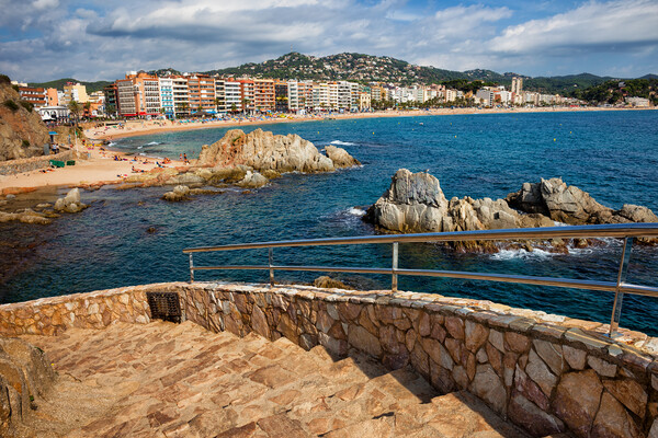 Lloret de Mar Resort Town on Costa Brava in Spain Picture Board by Artur Bogacki