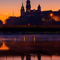 Buy canvas prints of Wawel Castle And Cathedral In Krakow At Dawn by Artur Bogacki