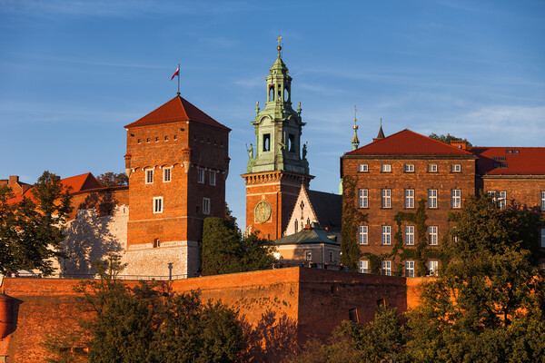 Wawel Castle and Cathedral Tower in Krakow Picture Board by Artur Bogacki